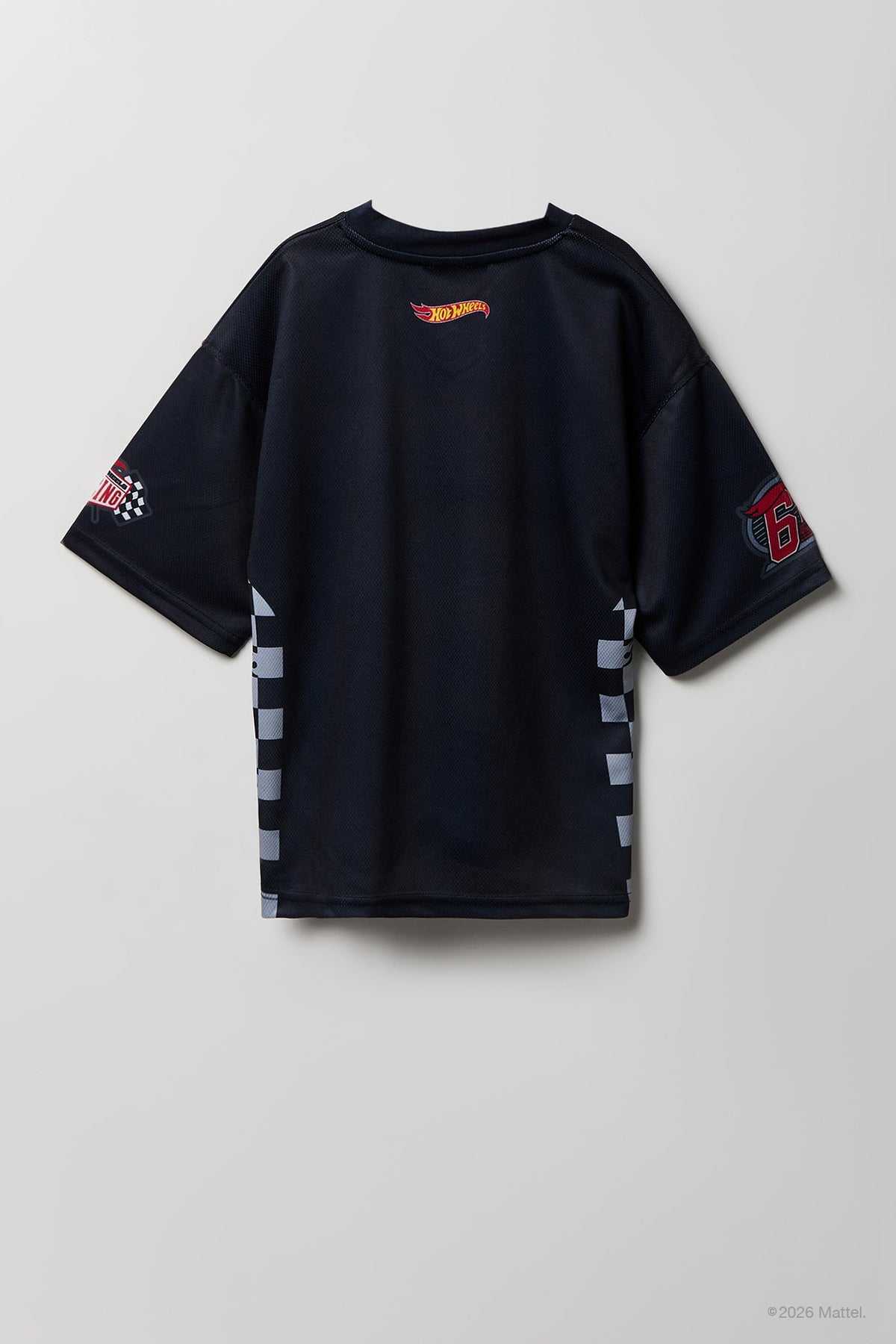 Alt View 2. Hot Wheels™ Boys Mesh Jersey - Black