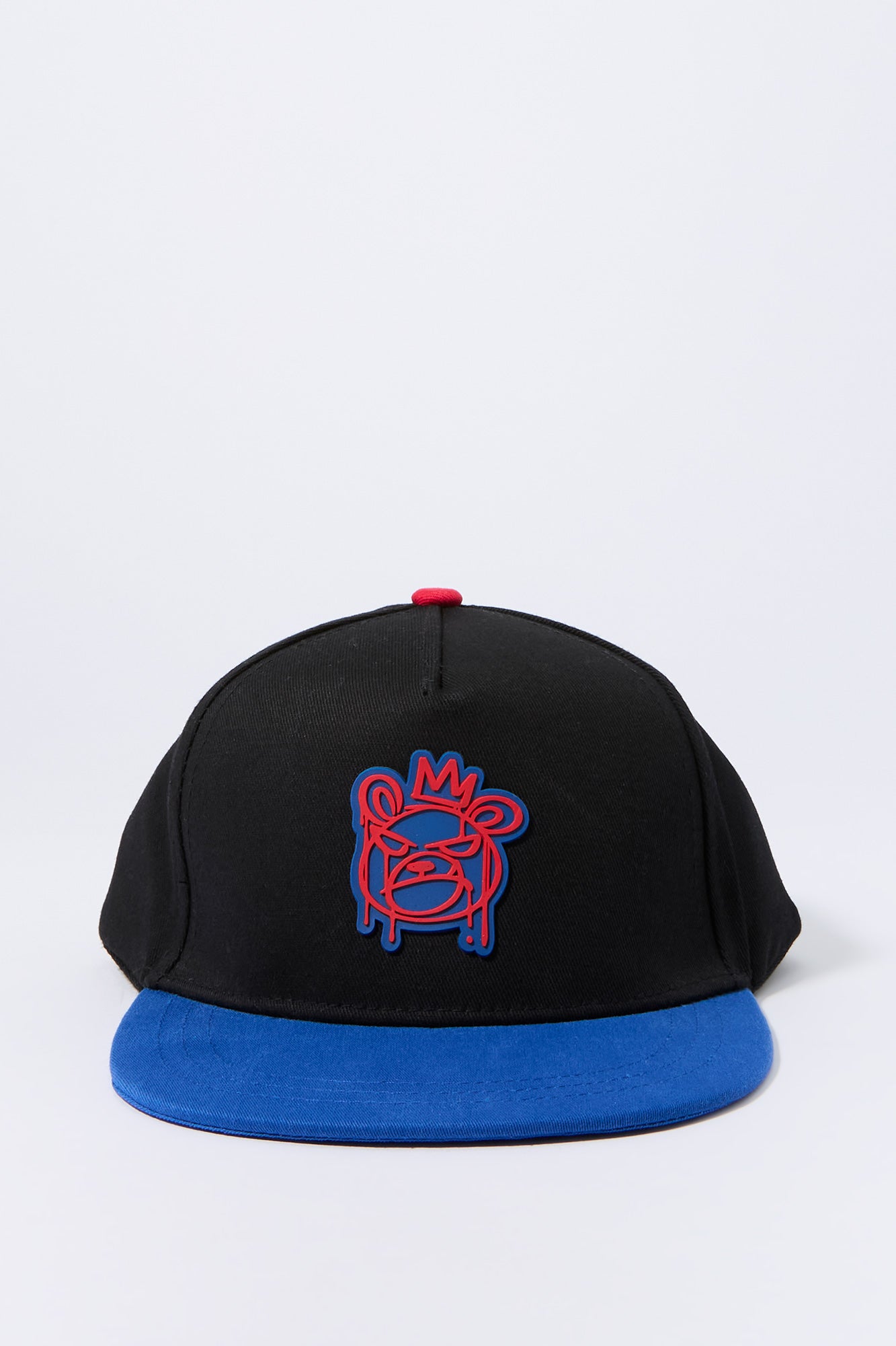Boys King Bear Embroidered Snapback Hat