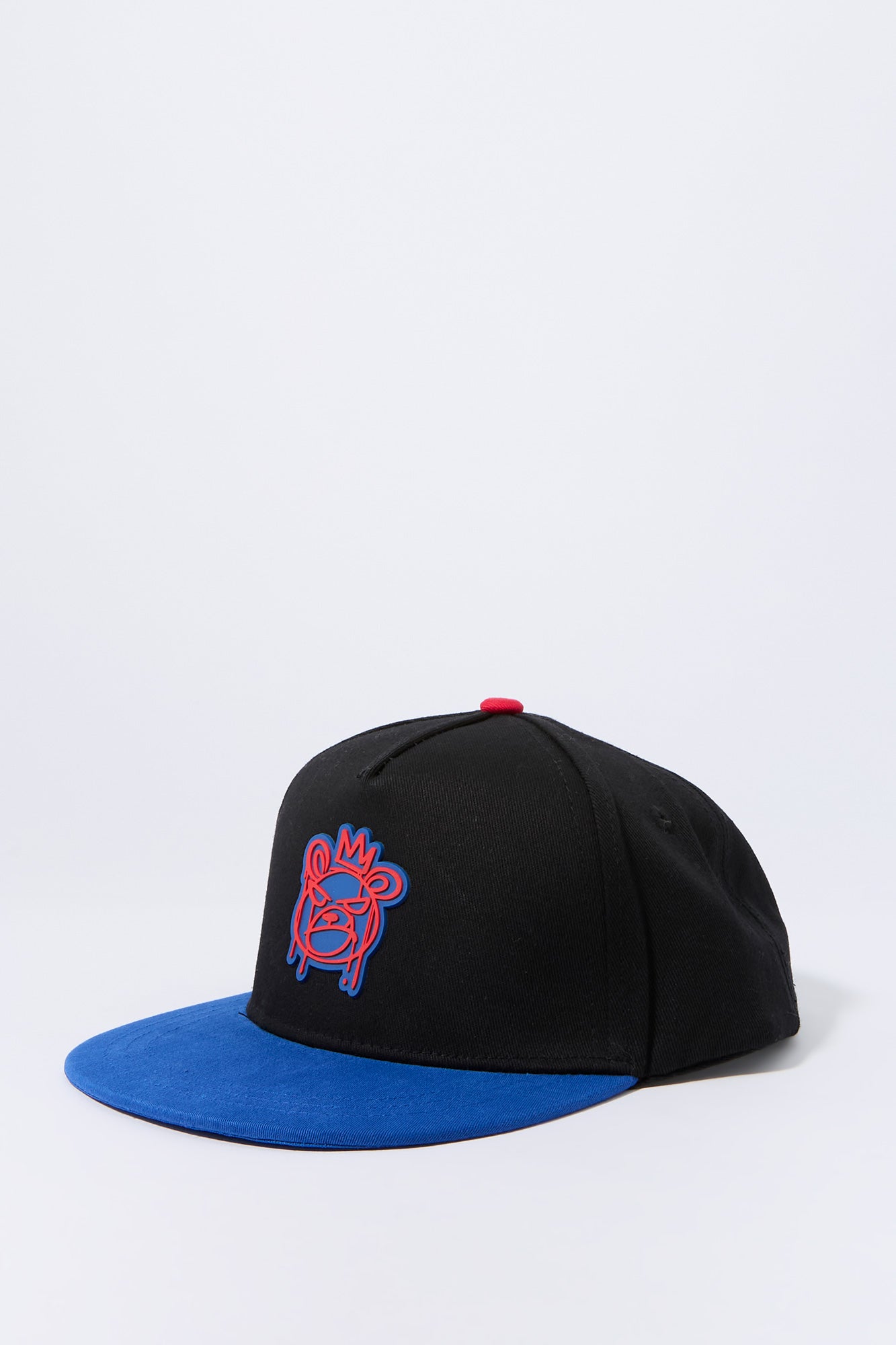 Boys King Bear Embroidered Snapback Hat