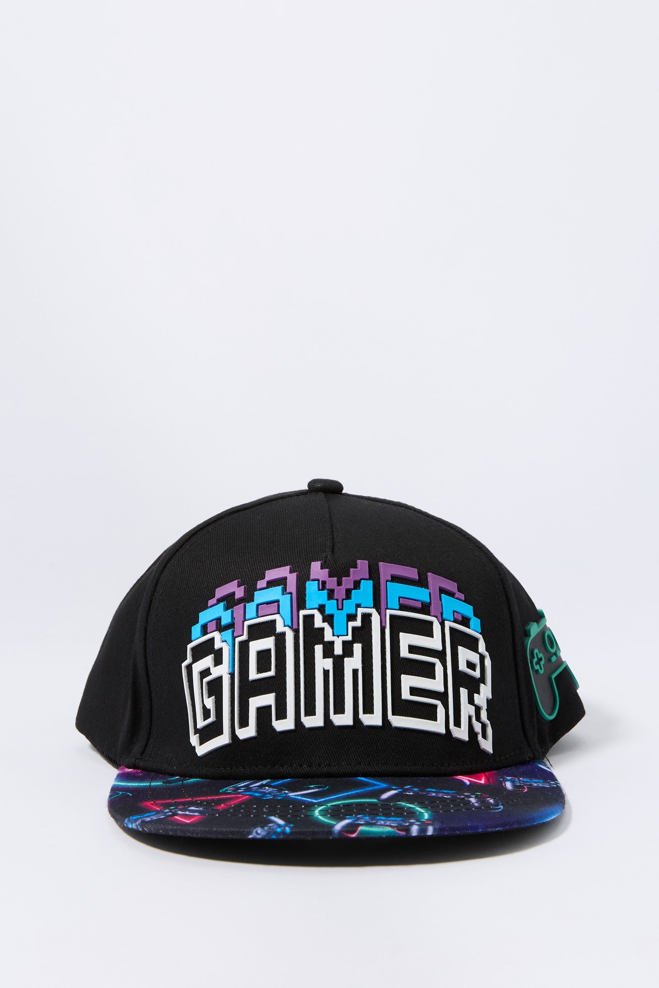 Boys Gamer Embroidered Snapback Hat