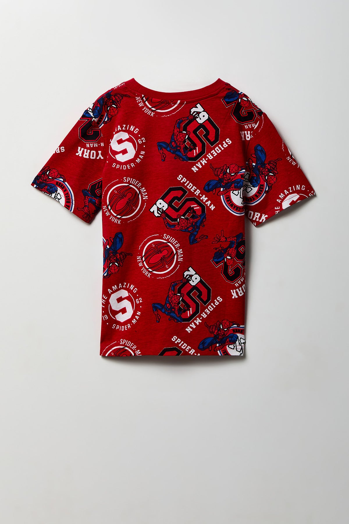 Alt View 2. Kids Spider-Man Print T-Shirt - Red