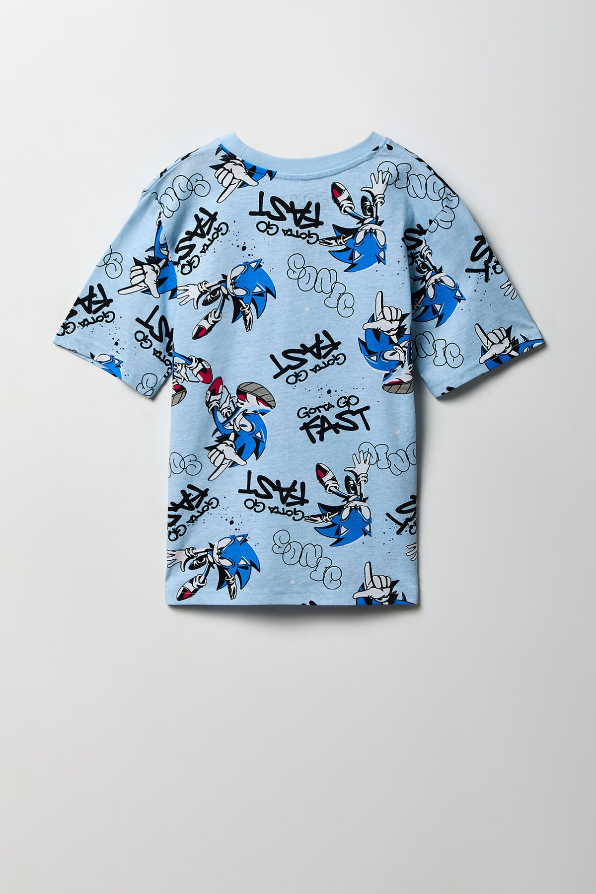Alt View 2. Kids Sonic Print T-Shirt - Blue