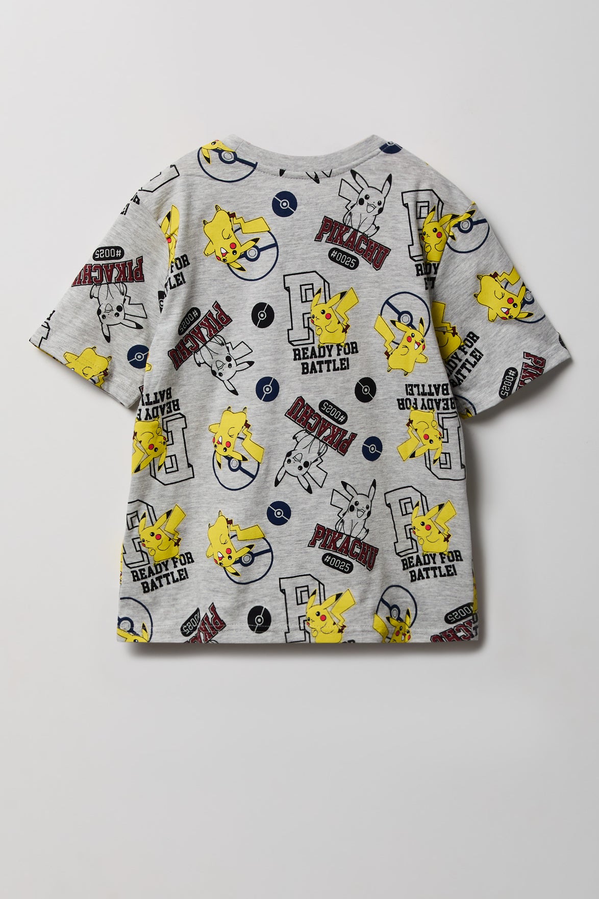 Alt View 2. Kids Pikachu Graphic T-Shirt - Heather Grey