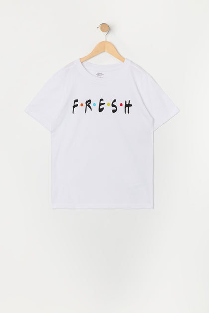 T-shirt à imprimé Fresh pour garçon