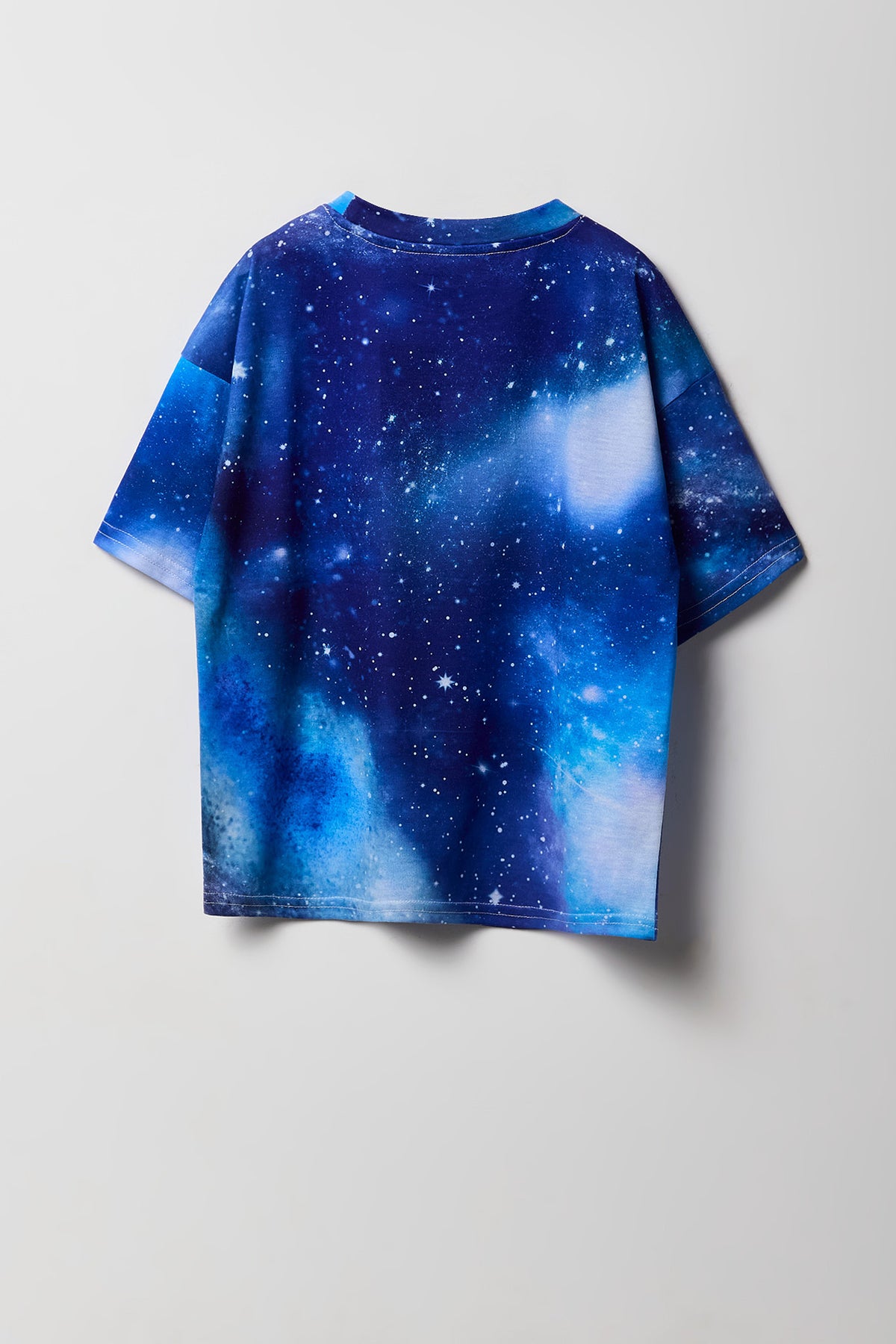 Alt View 2. Boys NASA Embroidered Patch Print T-Shirt - Blue