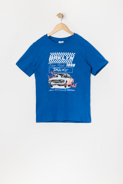 Boys Brklyn Turbo Graphic T-Shirt