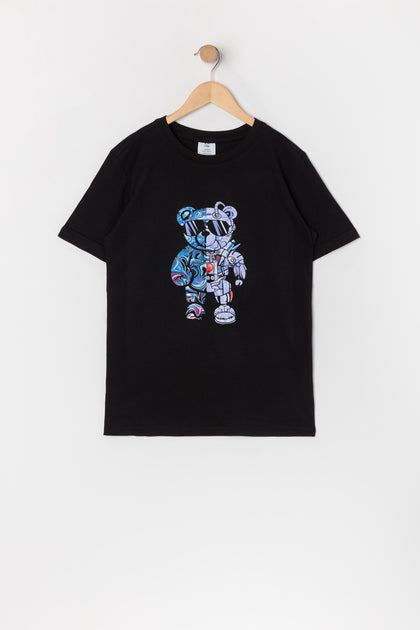 T-shirt à imprimé Robot Bear pour garçon