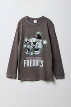 Haut à manches longues avec imprimé Five Nights at Freddy's pour enfants