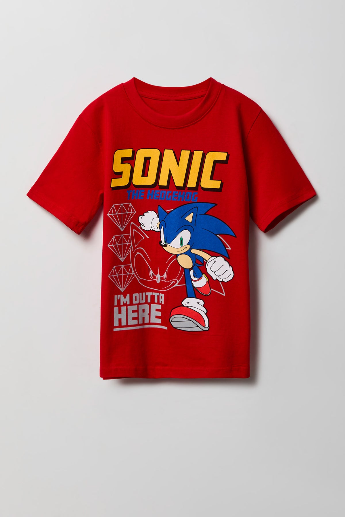 Kids Sonic Graphic T-Shirt - Red