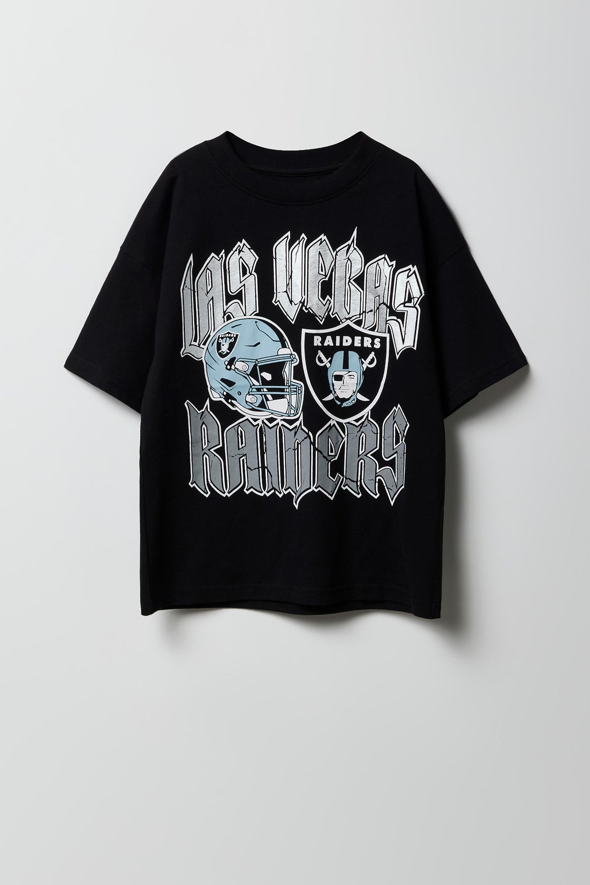 Kids Las Vegas Raiders Foil Print T-Shirt - Black