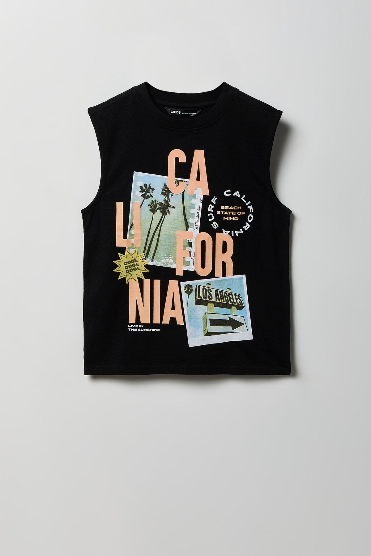 Boys City Graphic Tank - Black