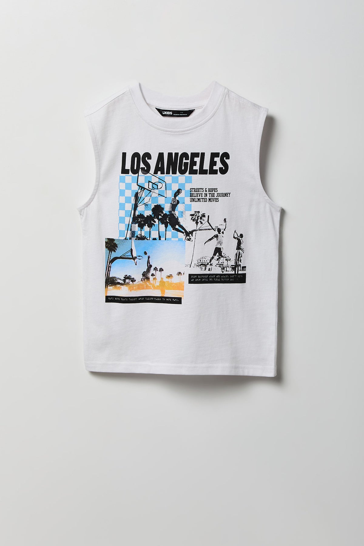 Boys City Graphic Tank - White