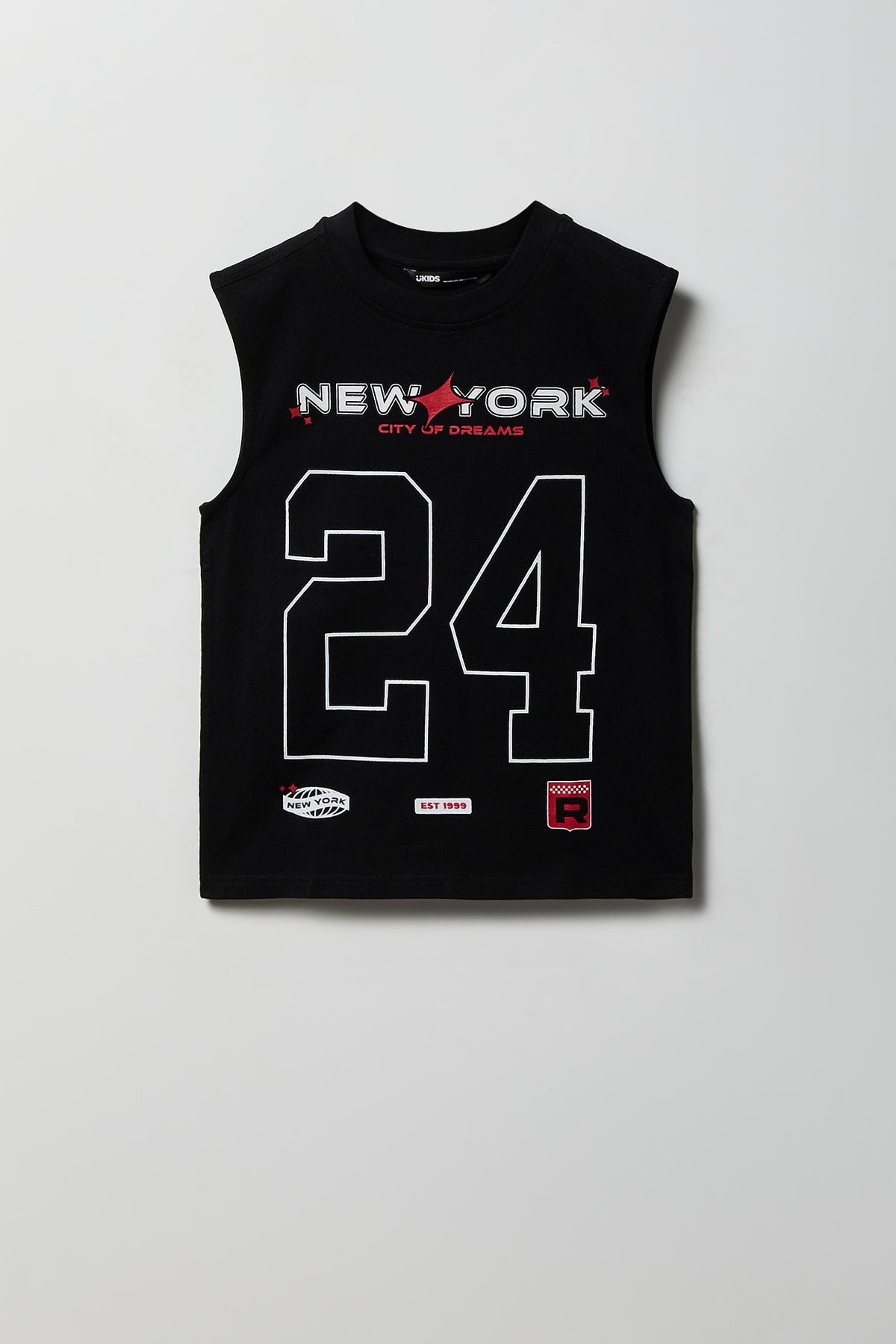 Boys City Graphic Tank - Black
