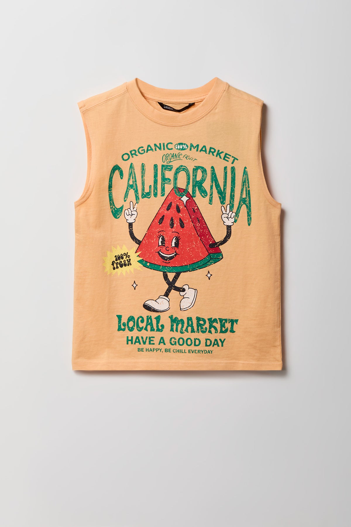 Boys California Graphic Tank - Orange