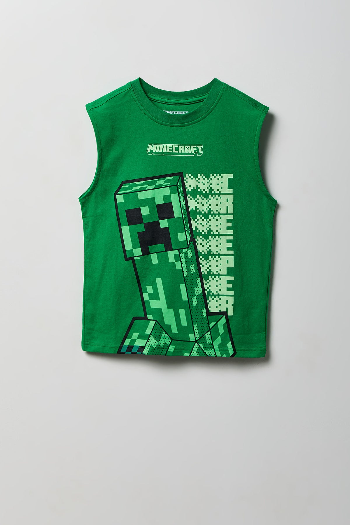 Kids Minecraft Graphic Tank - Green
