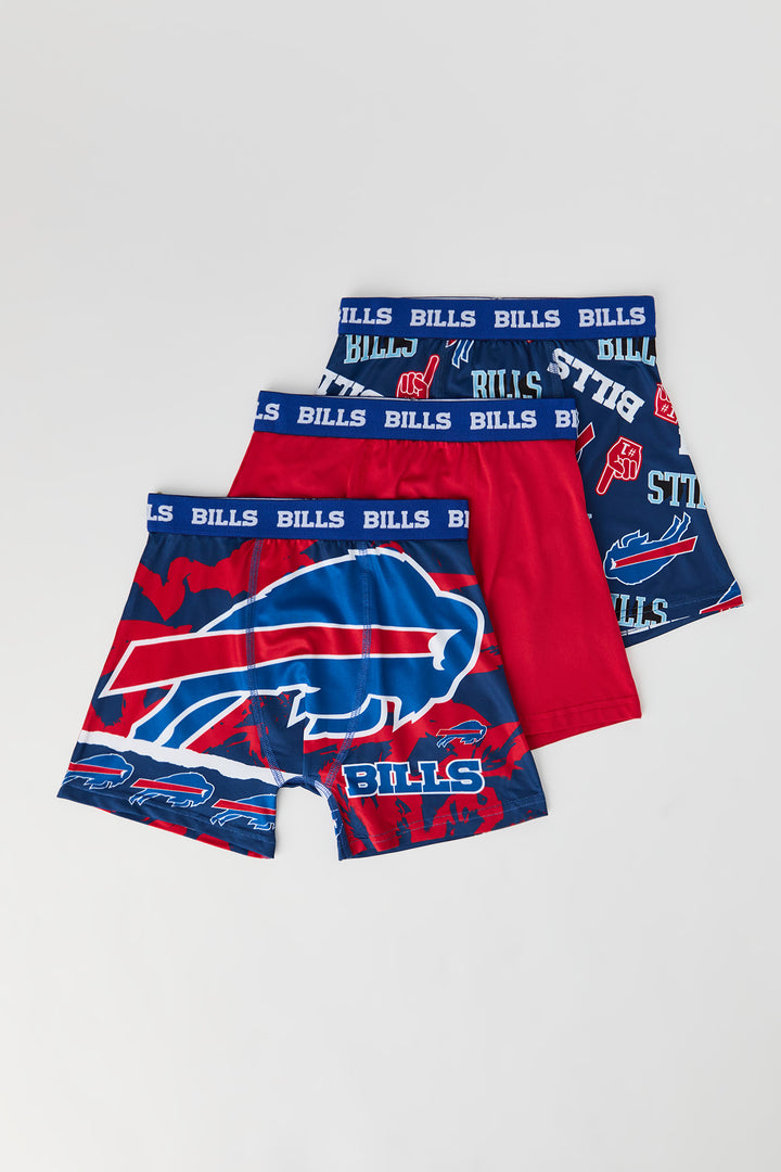 Boys Buffalo Bills Print Boxer Brief (3 Pack)