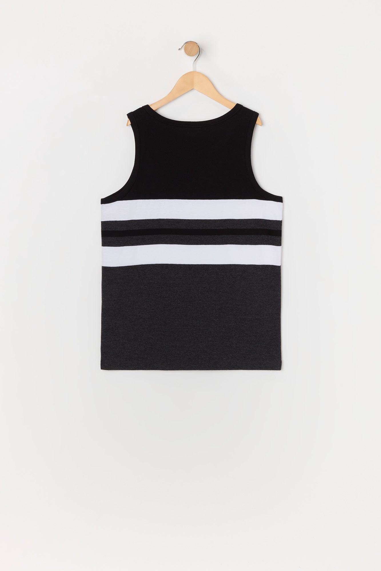 Boys Striped Colourblock Tank