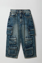 Boys 6-Pocket Baggy Cargo Jean