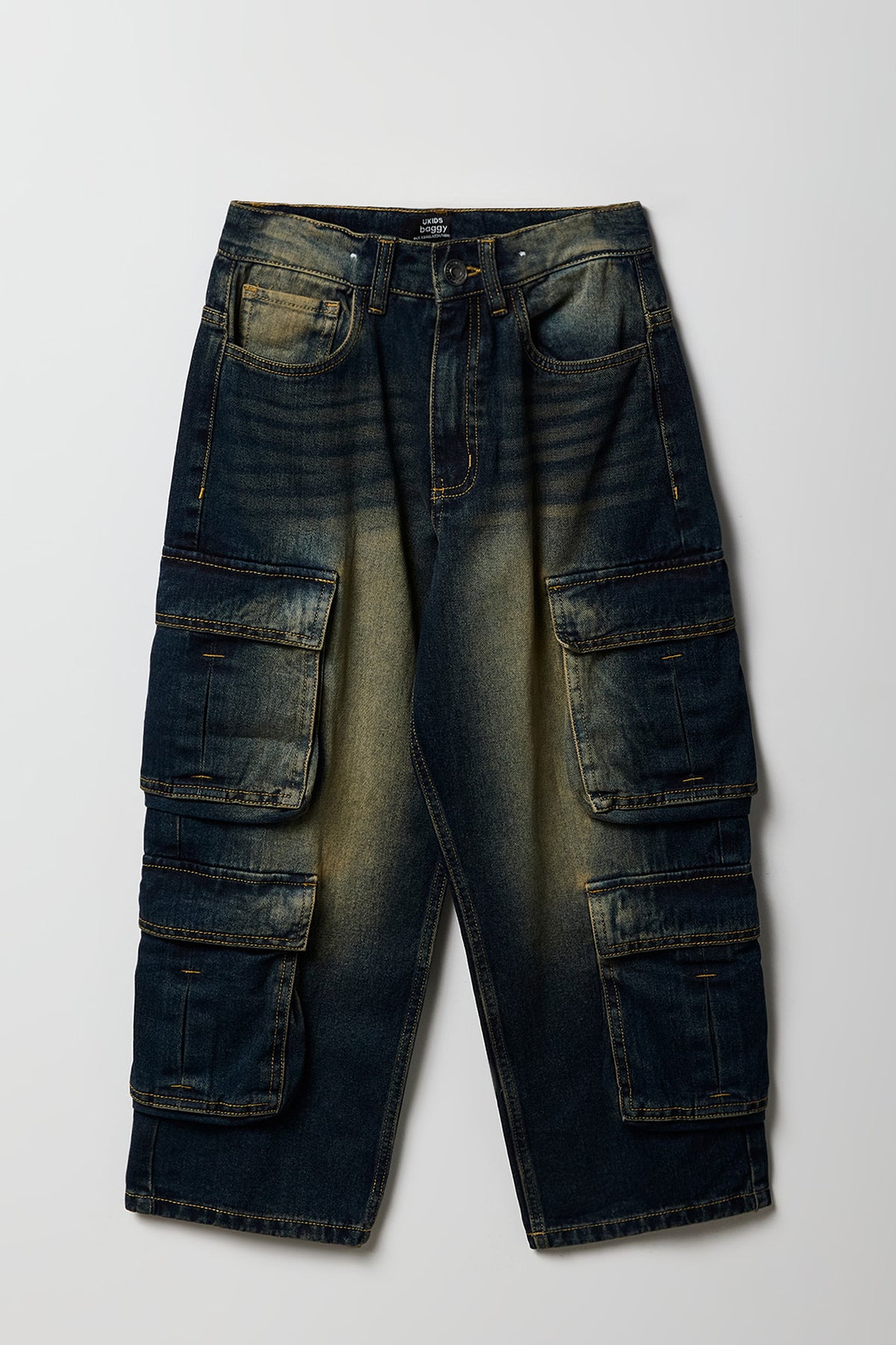 Vue alternative 2. Jean cargo baggy avec 4 poches pour garçon