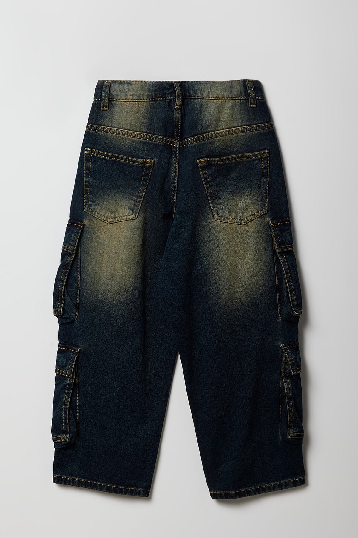 Vue alternative 3. Jean cargo baggy avec 4 poches pour garçon
