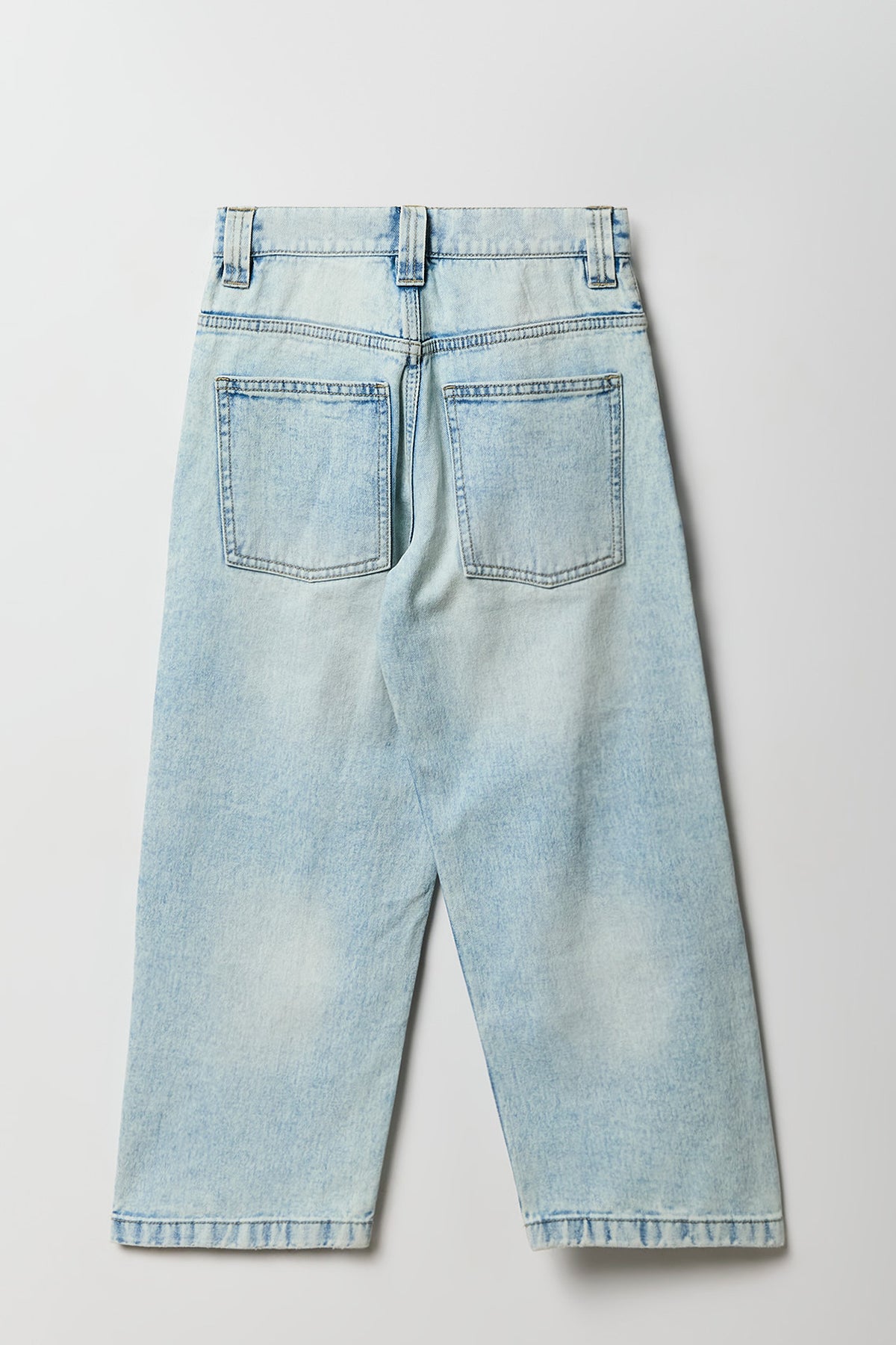 Alt View 2. Boys Graffiti Ripped Baggy Jean - Light Blue