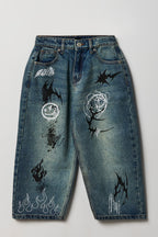 Boys Graffiti Graphic Baggy Jean