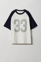 T-shirt imprimé à manches raglan pour garçon