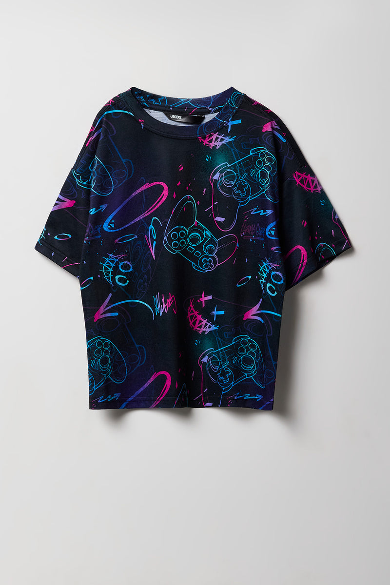 T-shirt à imprimé Gamer pour garçon