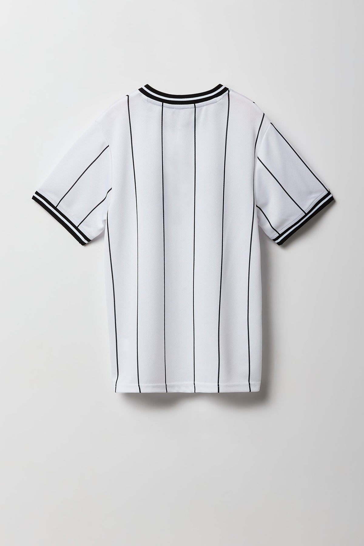Alt View 2. Boys Mesh Graphic Baseball Jersey - White