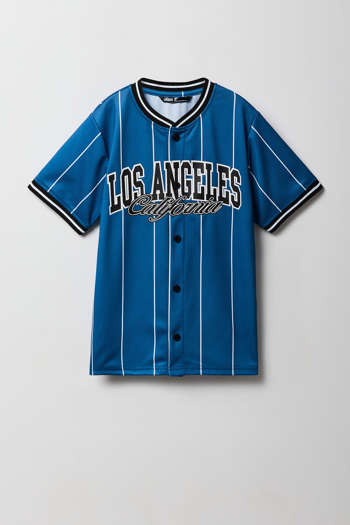 Boys Mesh Graphic Baseball Jersey - Blue