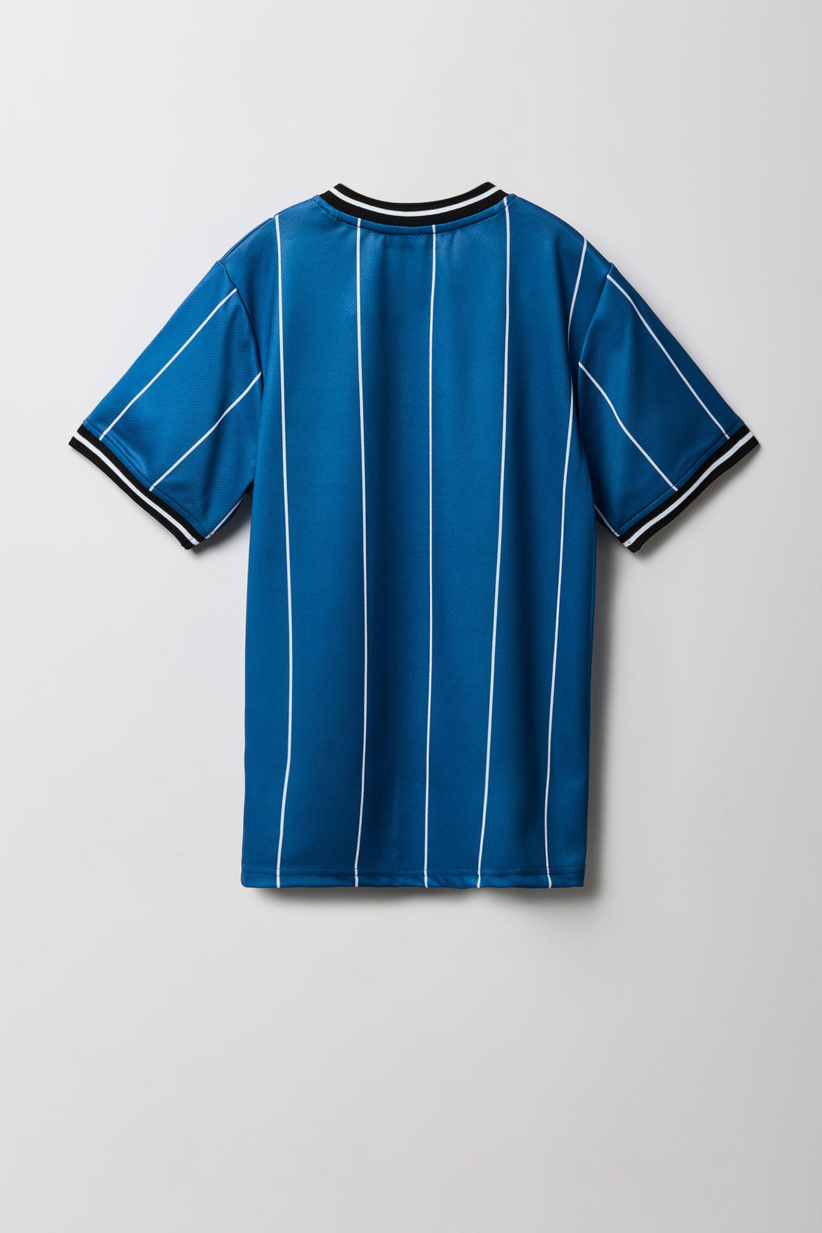 Alt View 2. Boys Mesh Graphic Baseball Jersey - Blue