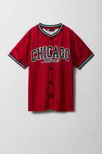 Boys Mesh Graphic Baseball Jersey