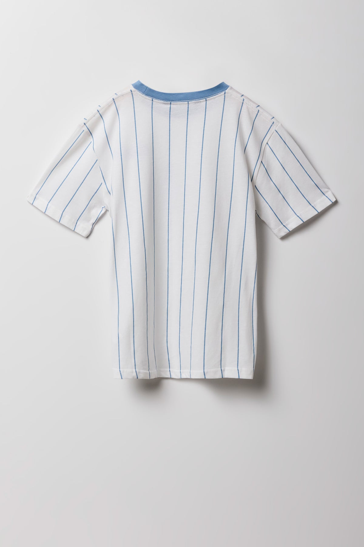 Alt View 2. Kids NY Embroidered Striped T-Shirt - Off White
