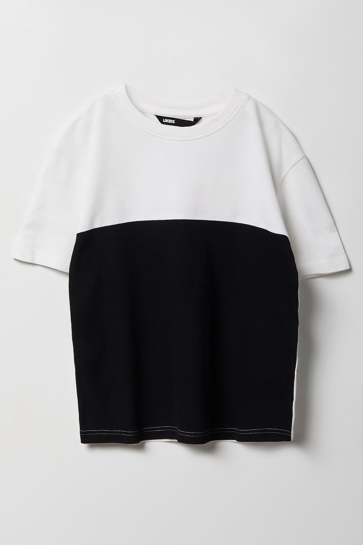 T-shirt texturé avec blocs de couleurs pour garçon