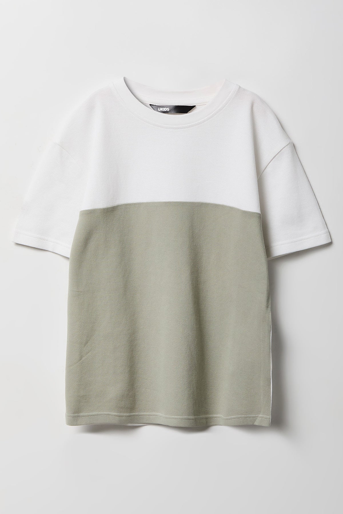 T-shirt texturé avec blocs de couleurs pour garçon