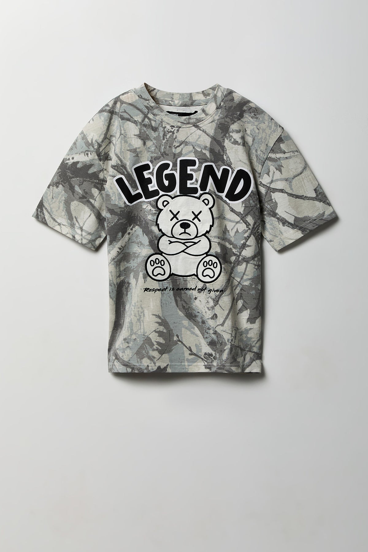Kids Bear Graphic T-Shirt - Camouflage