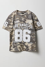 T-shirt avec motif camouflage pour garçon