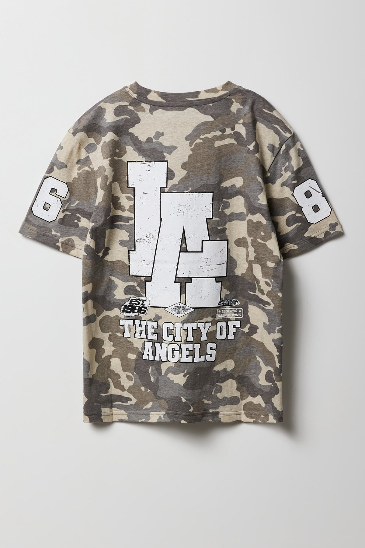 Vue alternative 2. T-shirt avec motif camouflage pour garçon