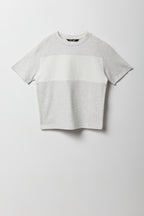 T-shirt côtelé à blocs de couleurs Ottoman pour garçons