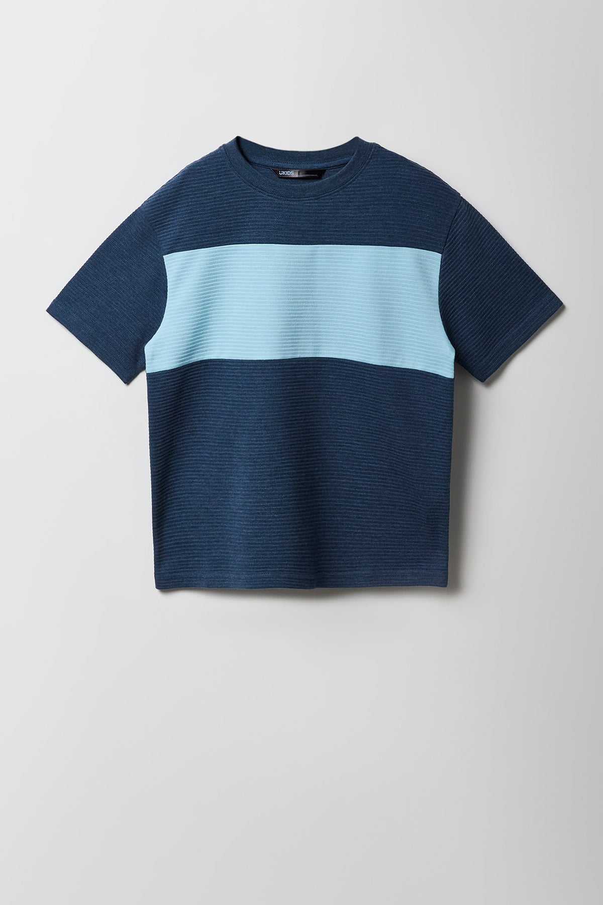 T-shirt côtelé à blocs de couleurs Ottoman pour garçons