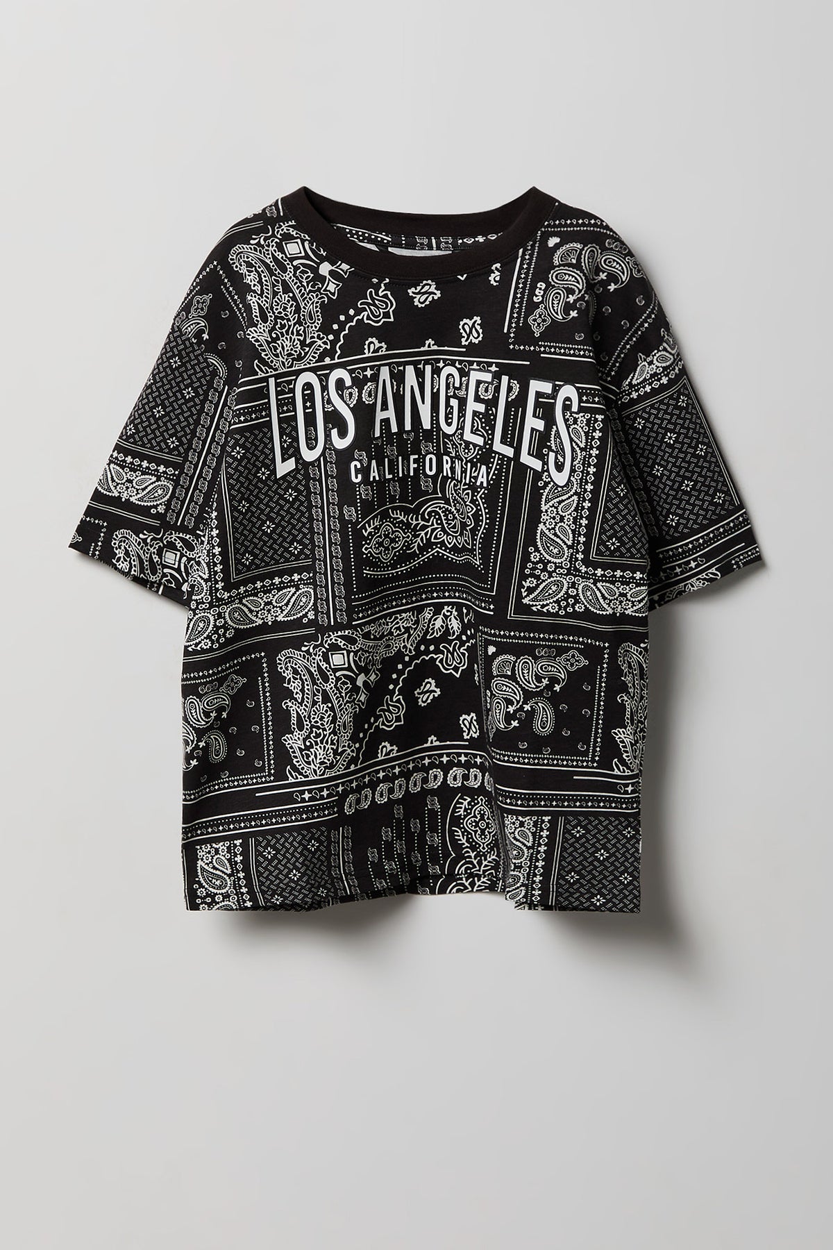 Boys Printed T-Shirt - Black