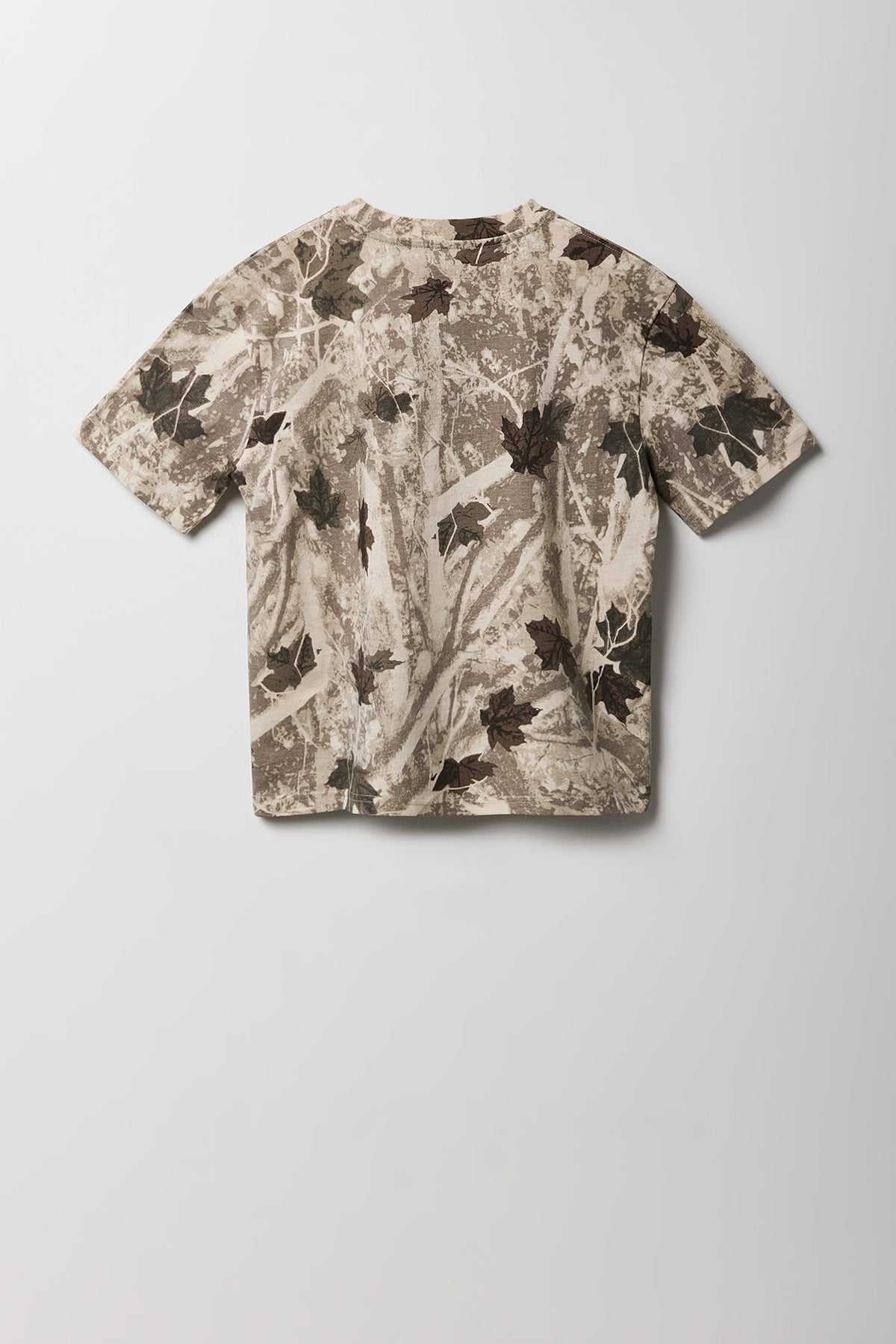 Alt View 2. Boys Camo Crewneck T-Shirt - Light Brown