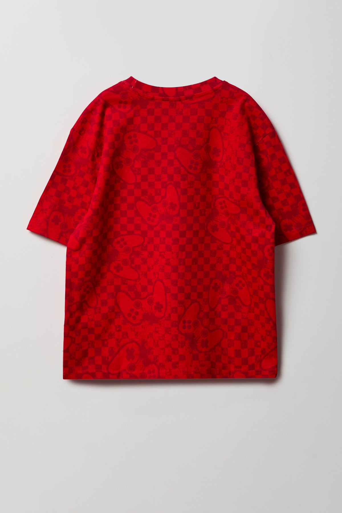 Alt View 2. Boys Printed T-Shirt - Red