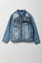 Boys Graphic Denim Jacket