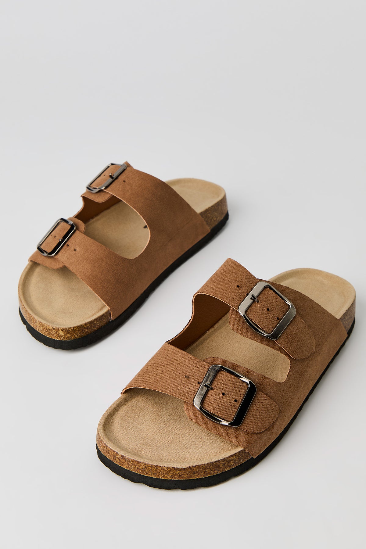 Vue alternative 2. Sandales avec semelles en liège et boucle double pour garçon