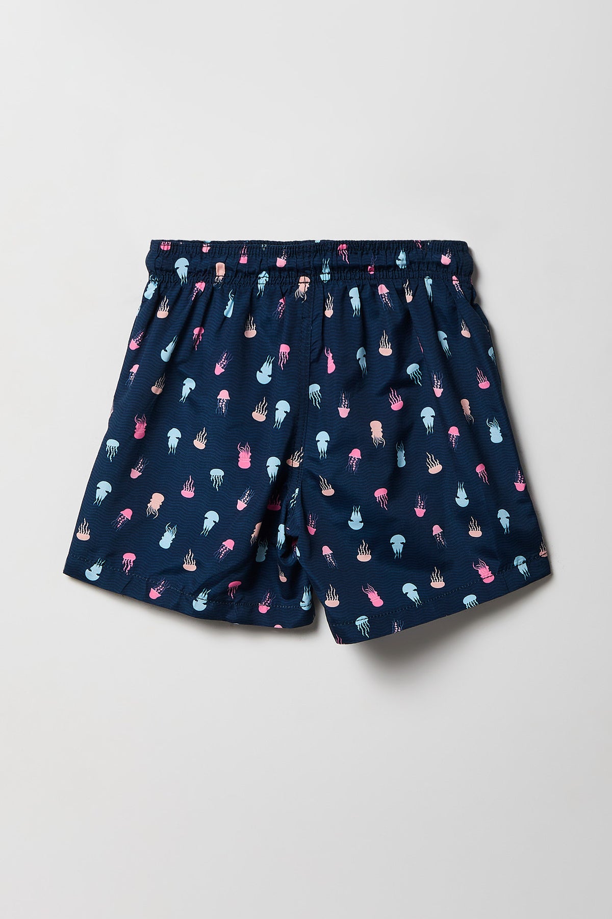 Alt View 2. Boys Printed Swim Short - Navy