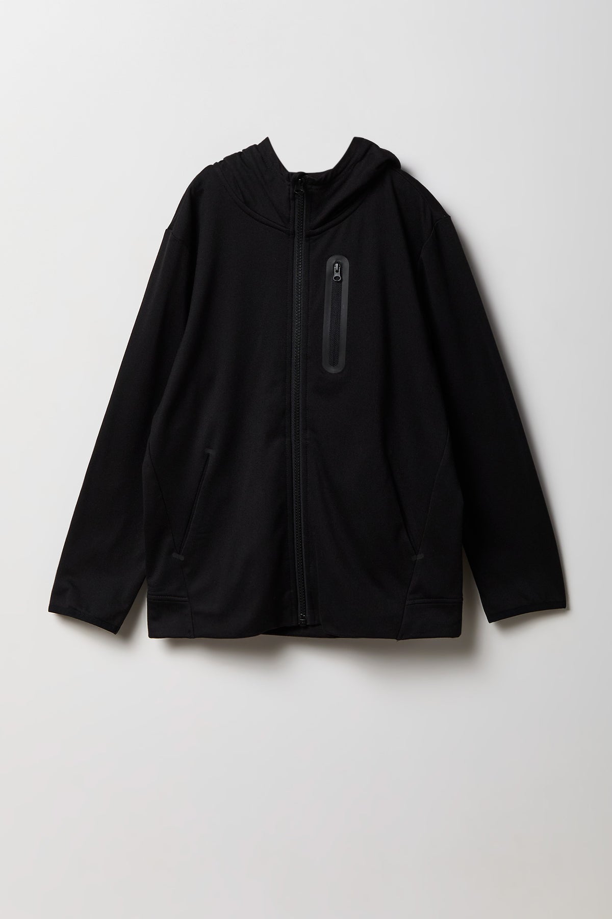 Boys Active Powersoft Zip-Up Jacket - Black