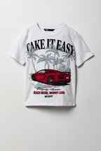 Kids Sports Car Graphic T-Shirt