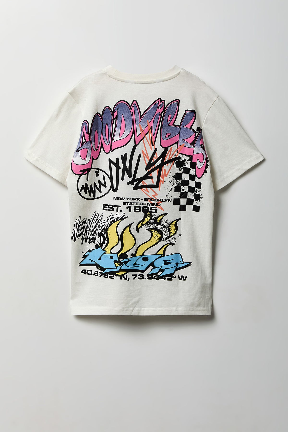Alt View 2. Kids Graphic T-Shirt - Off White