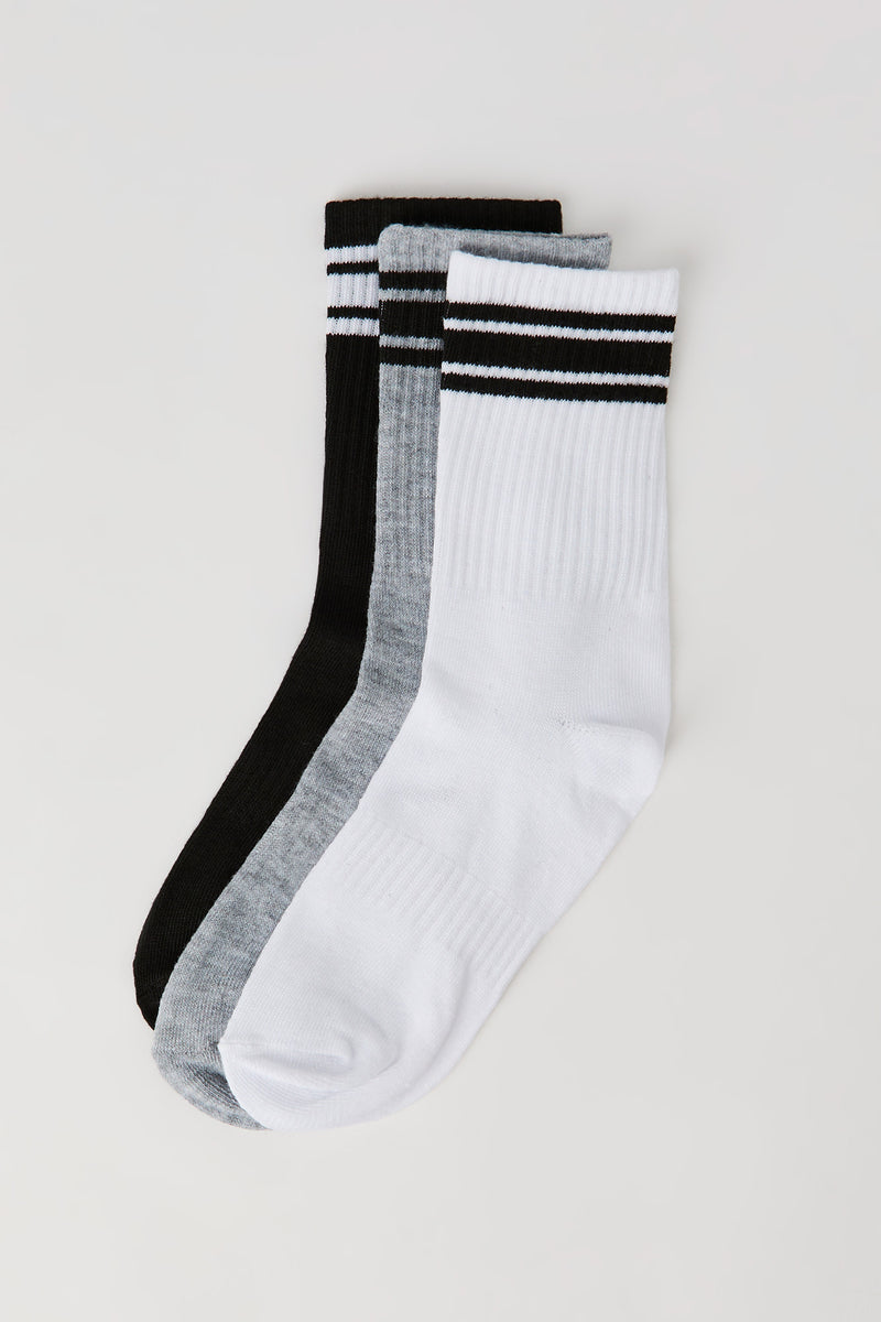 Socquettes rayées pour enfant (3 paires)